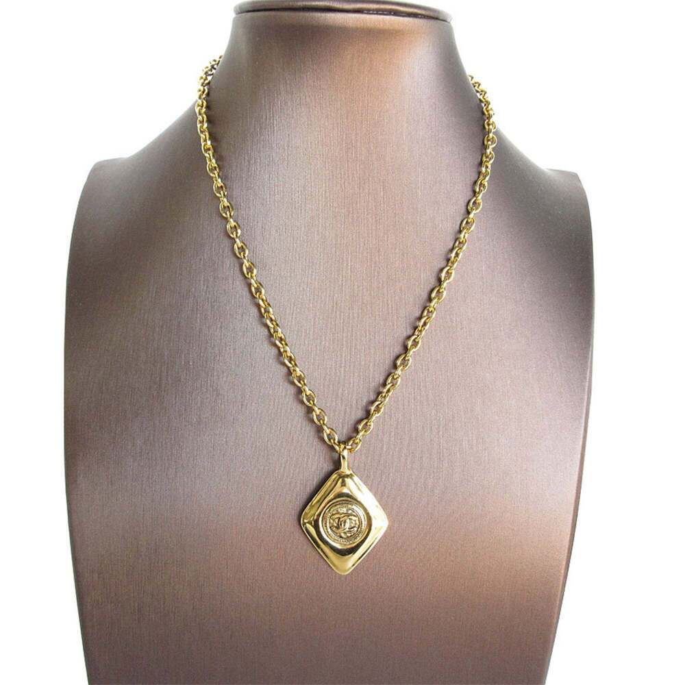 CHANEL Authentic Gold Logo Necklace - Picture 2 of 5